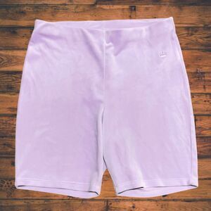Juicy Couture Velour Bike‎ Shorts Women Size XXL Lavender Purple Pull On Soft